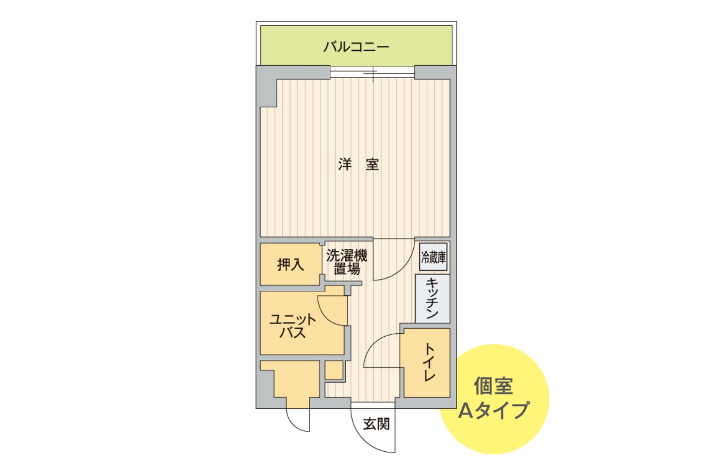 神宮東ハイツ(女子学生専用) 見取り図